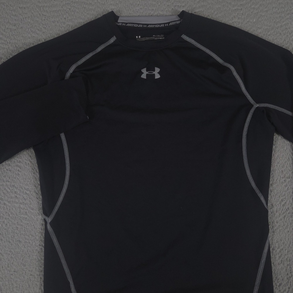 Under Armour Shirt Mens‎ XL HeatGear Armour Long Sleeve Compression Polyester